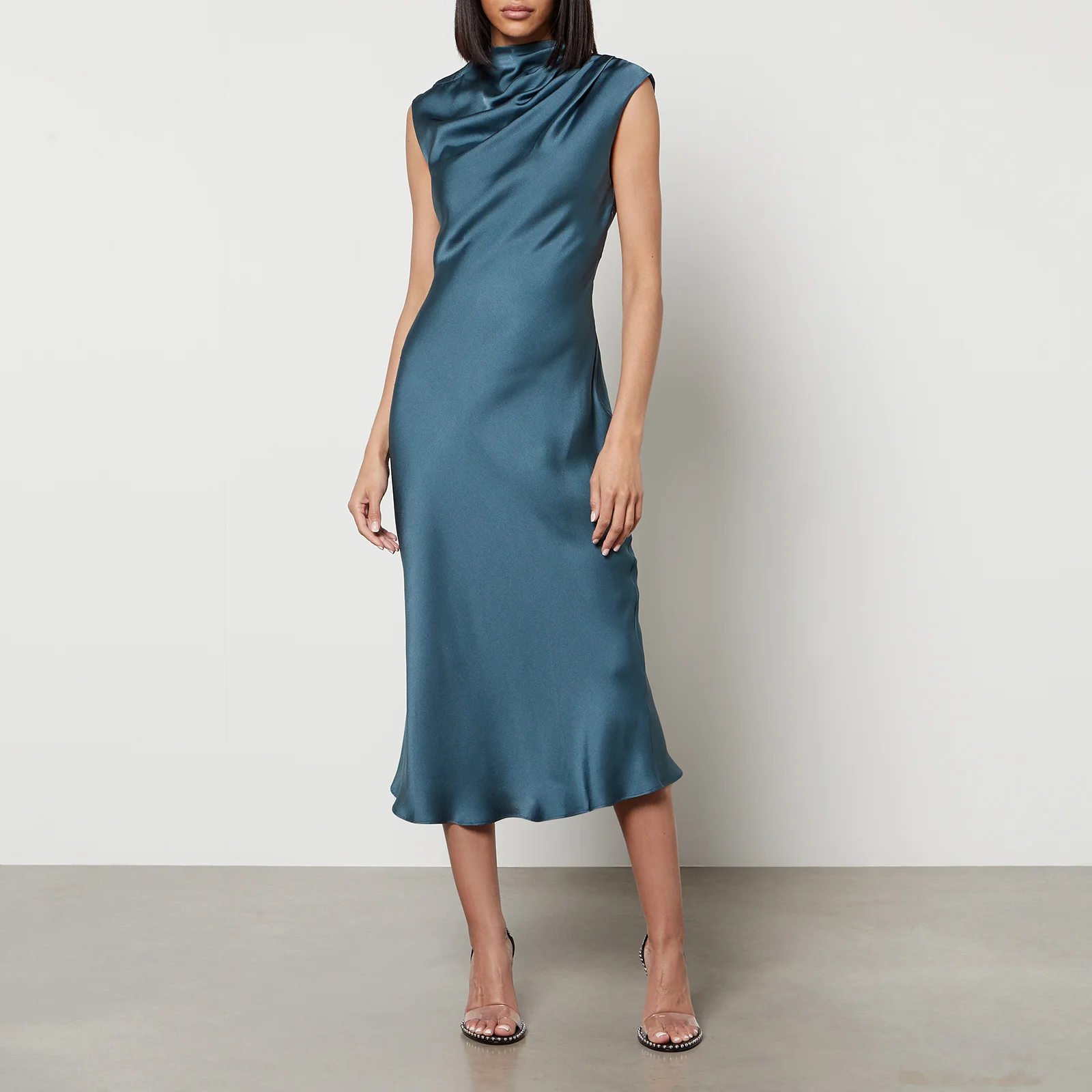 Anine Bing Samantha Silk Midi Dress Image 1
