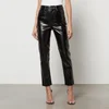 Anine Bing Sonya Slim Vegan Leather Trousers - Image 1