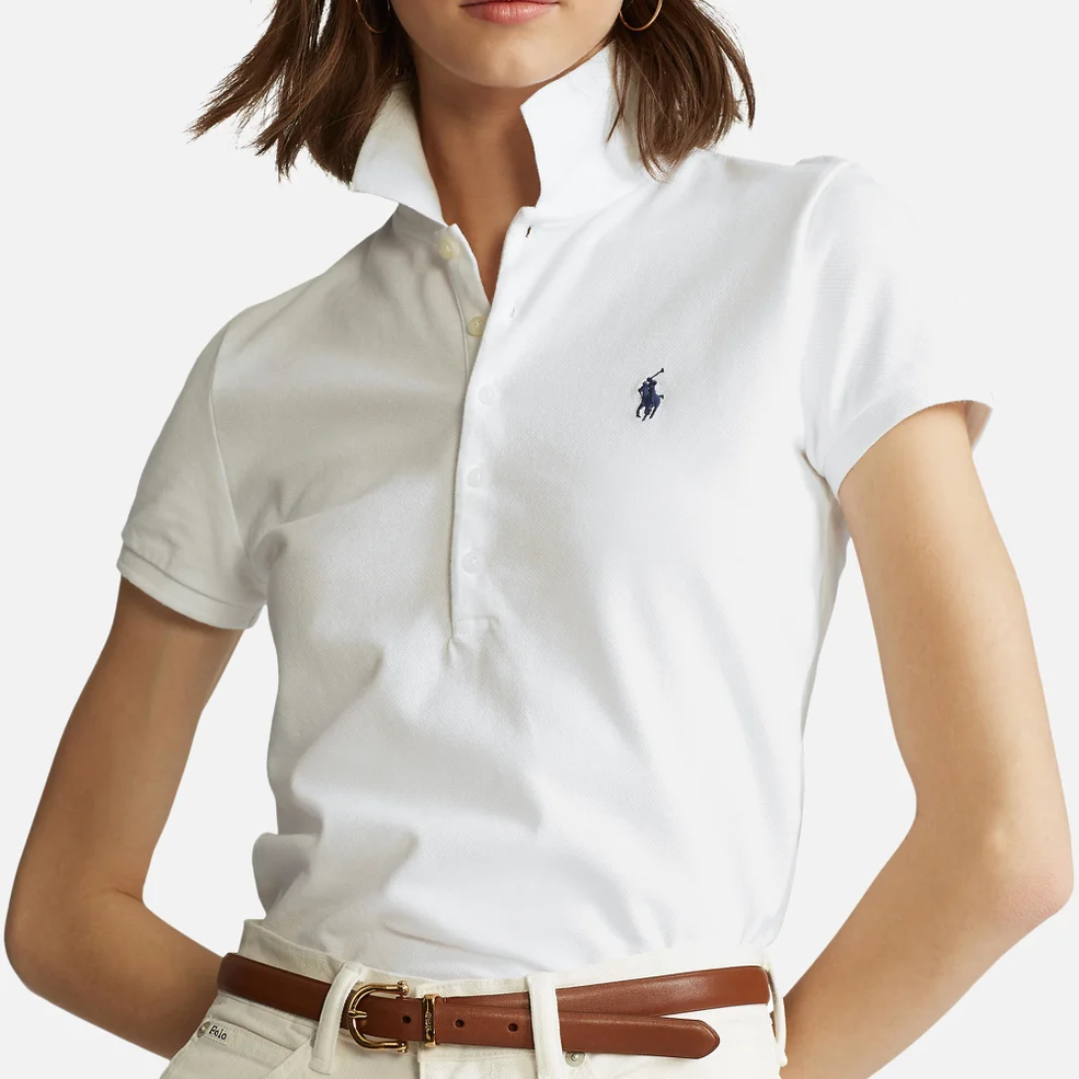 Polo Ralph Lauren Julie Cotton-Blend Polo Shirt Image 1