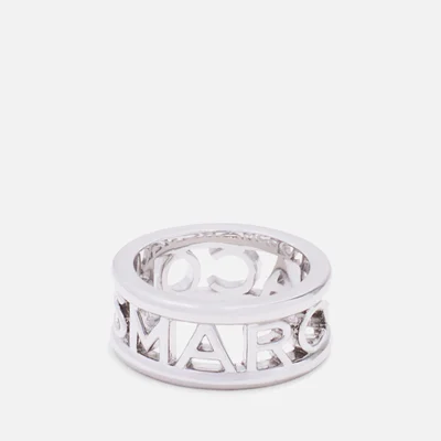 Marc Jacobs Silver-Tone Logo Ring