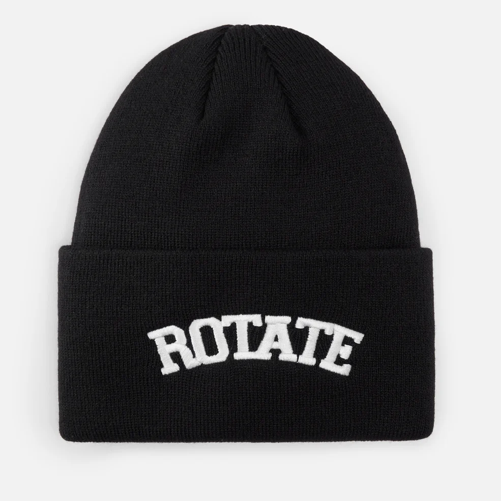 Rotate Sunday Logo-Embroidered Ribbed-Knit Beanie Image 1