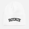 Rotate Sunday Logo-Embroidered Ribbed-Knit Beanie - Image 1