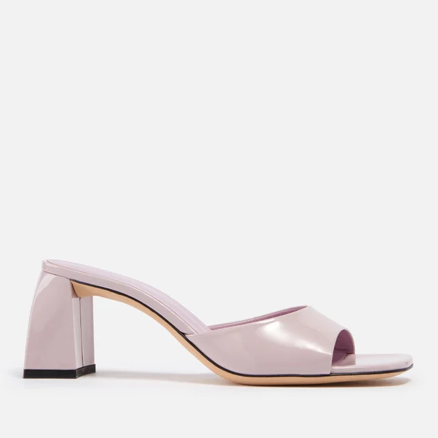 BY FAR Women's Romy Patent-Leather Heeled Mules