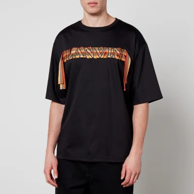Lanvin Curb Logo-Embroidered Cotton-Jersey T-Shirt