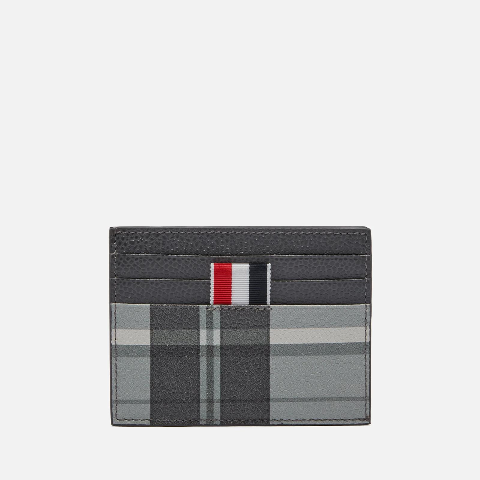 Thom Browne Checked Leather Cardholder Image 1