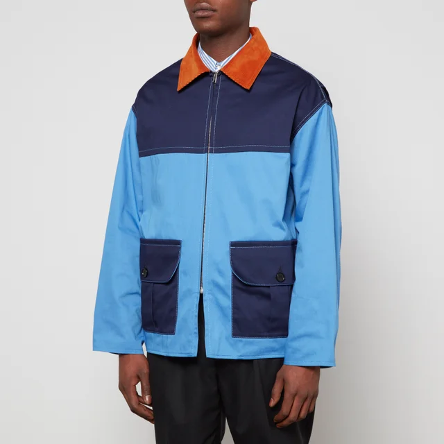 Marni Colourblocked Cotton-Twill Jacket