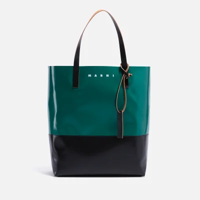Marni Tribeca Two-Tone Coated-PVC Tote Bag
