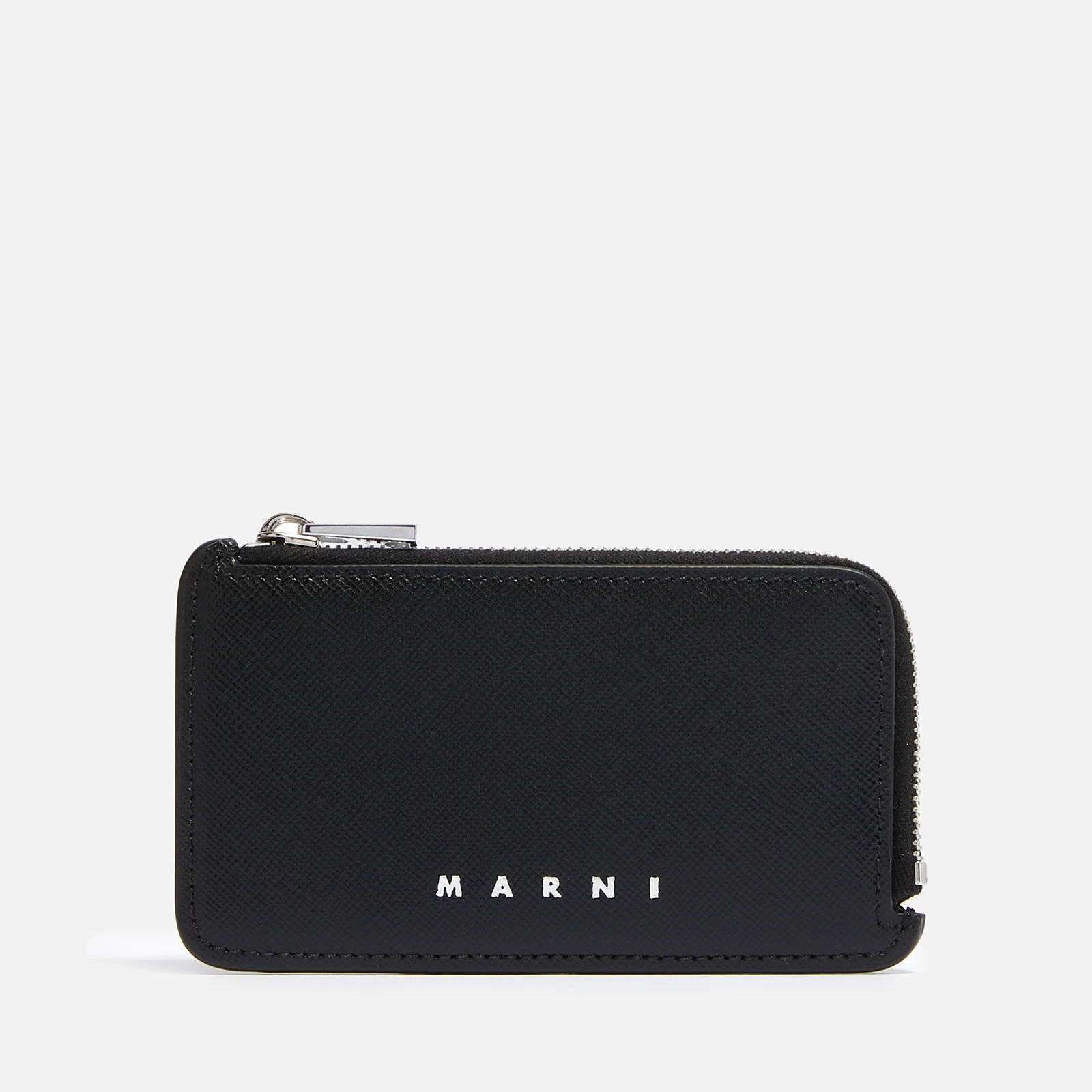Marni Logo-Printed Leather Coin and Card Holder Image 1