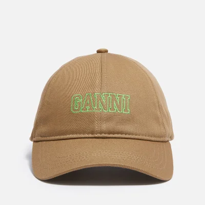 Ganni Cotton-Twill Baseball Cap