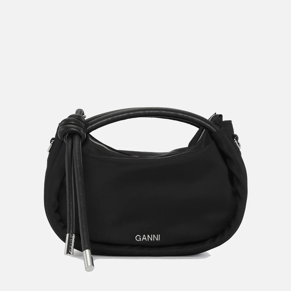 Ganni Knot Recycled Nylon Mini Bag Image 1