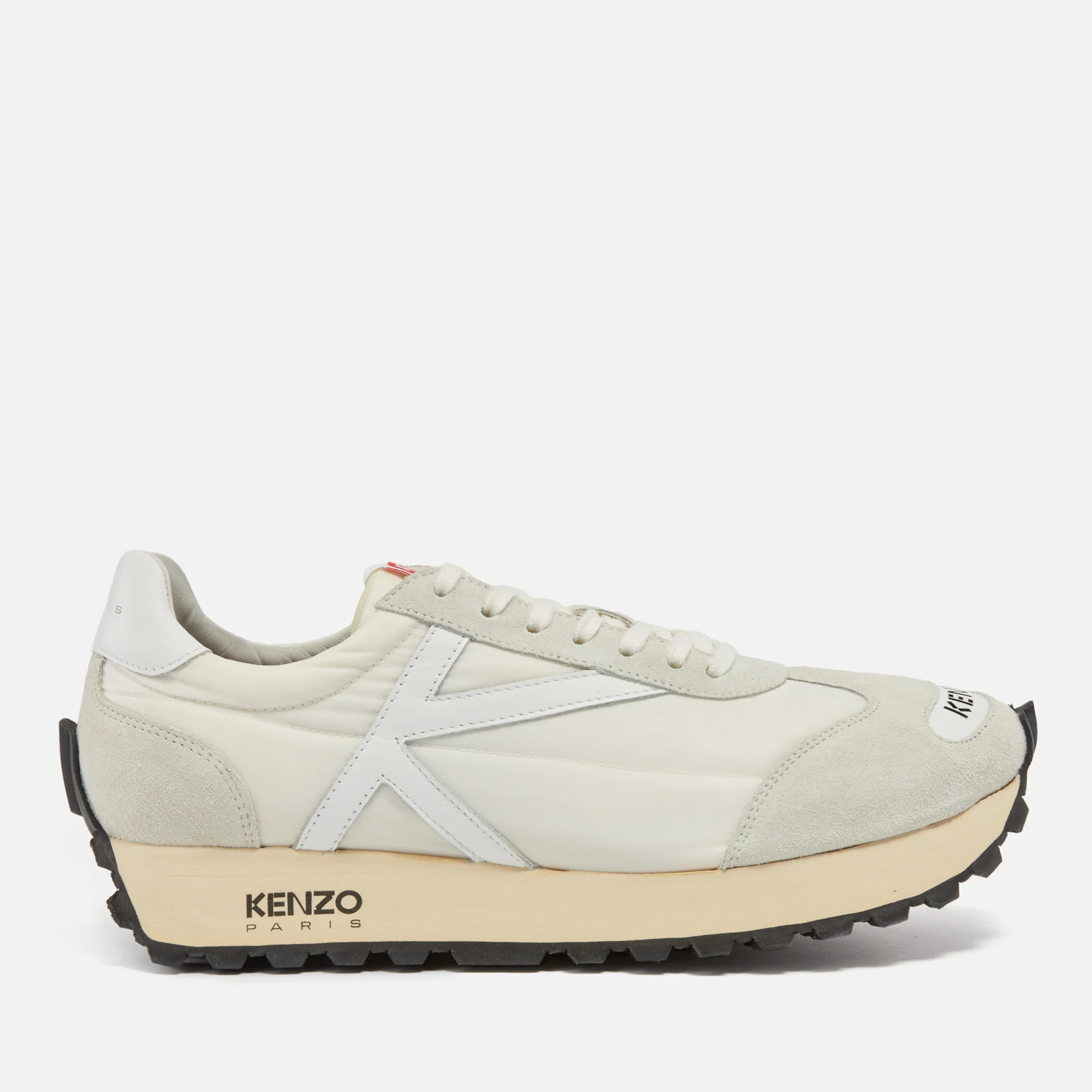 KENZO Women's Smile Nylon, Suede and Leather Trainers Image 1