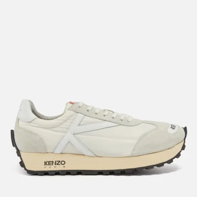 KENZO Women's Smile Nylon, Suede and Leather Trainers