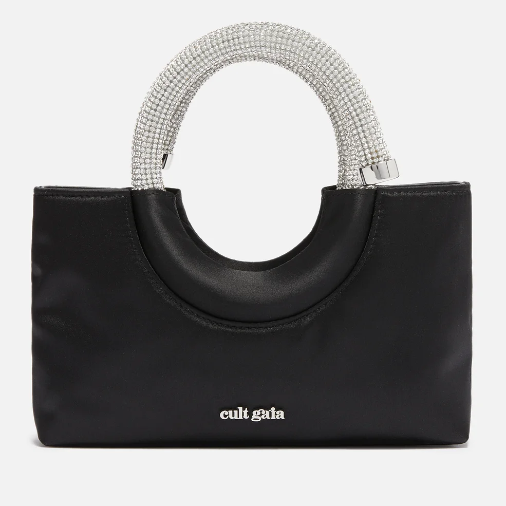 Cult Gaia Nika Crystal-Embellished Satin Bag Image 1