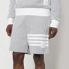 Thom Browne 4-Bar Cotton-Seersucker Shorts - Image 1