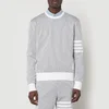 Thom Browne 4-Bar Cotton-Seersucker Sweatshirt - Image 1