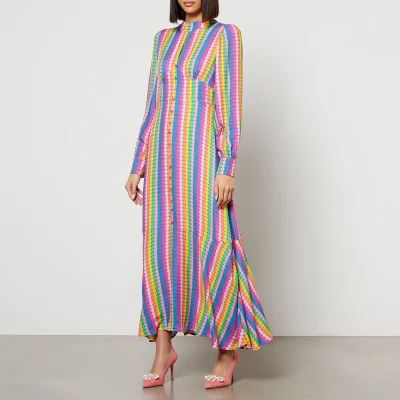 Olivia Rubin Agnes Striped Satin Dress