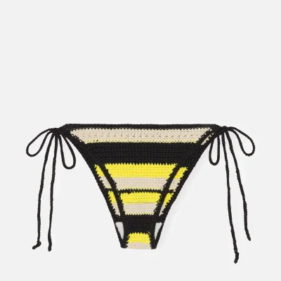 Ganni Crocheted Organic Cotton Bikini Briefs