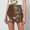 Ganni Patent Faux Leather Mini Skirt - Image 1