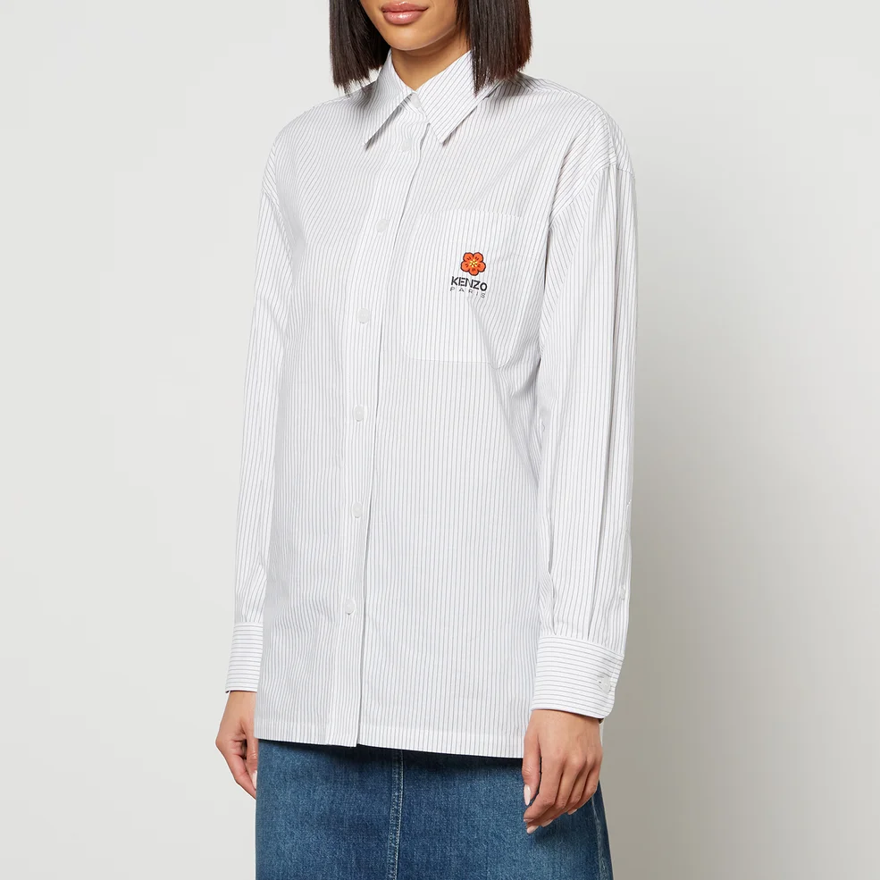 KENZO Oversized Striped Cotton Shirt Image 1