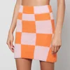 Stine Goya Andria Checkerboard Jacquard-Knit Mini Skirt - Image 1