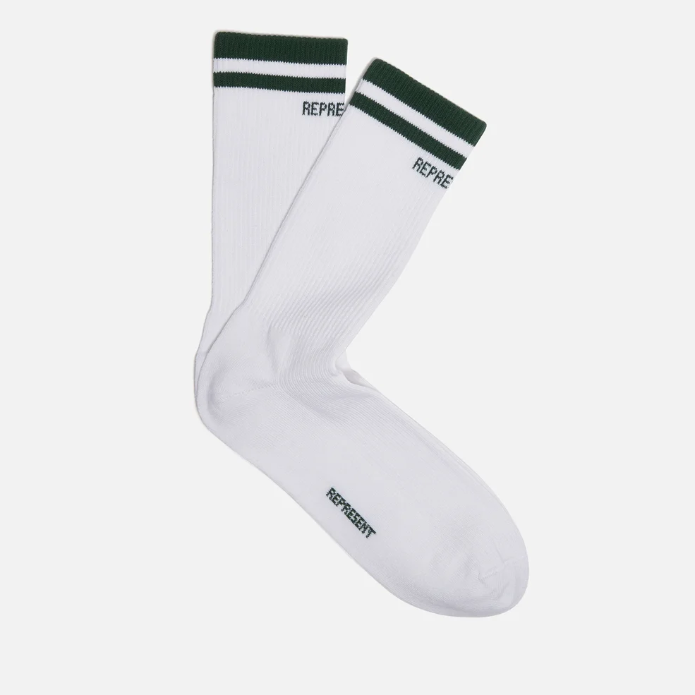 REPRESENT Logo-Jacquard Cotton-Blend Socks Image 1