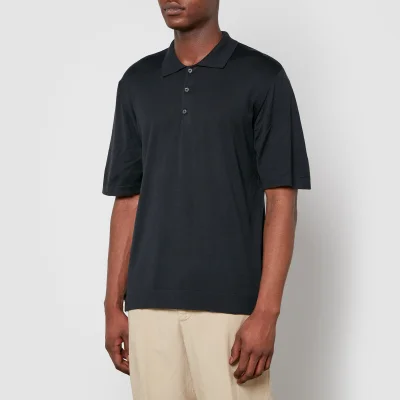 Officine Générale Brutus Organic Cotton-Blend Polo Shirt - S