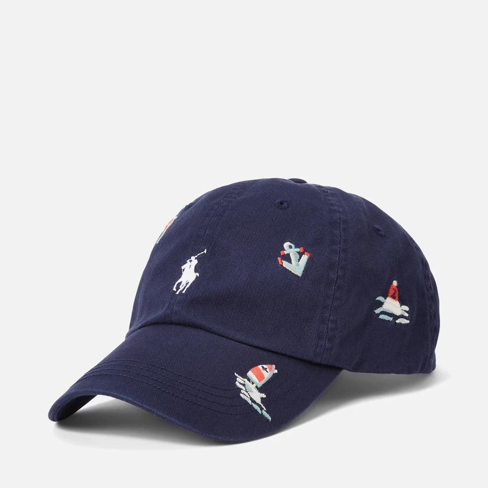 Polo Ralph Lauren Nautical-Embroidery Cotton-Twill Cap Image 1