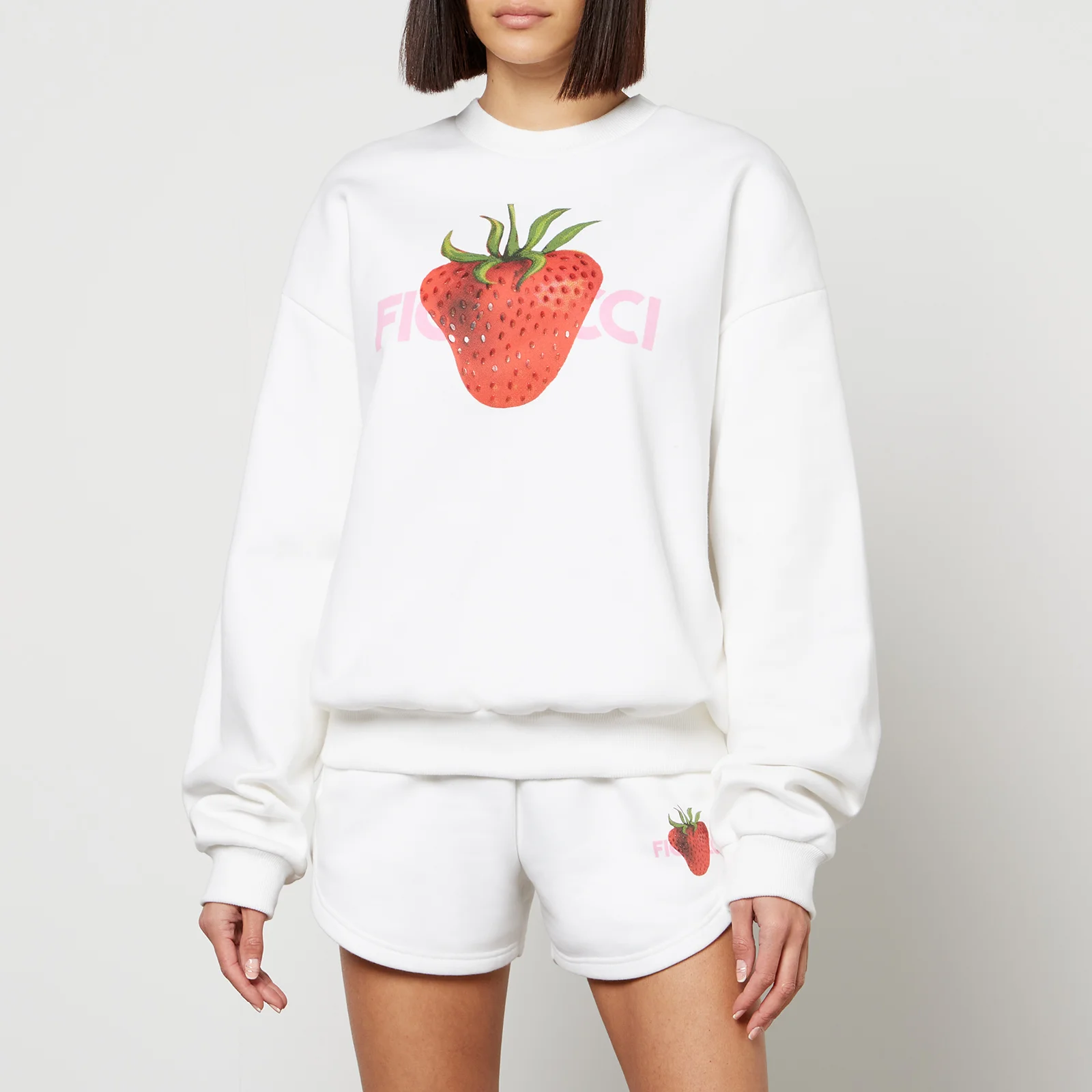 Fiorucci Strawberry Organic Cotton-Jersey Sweatshirt Image 1