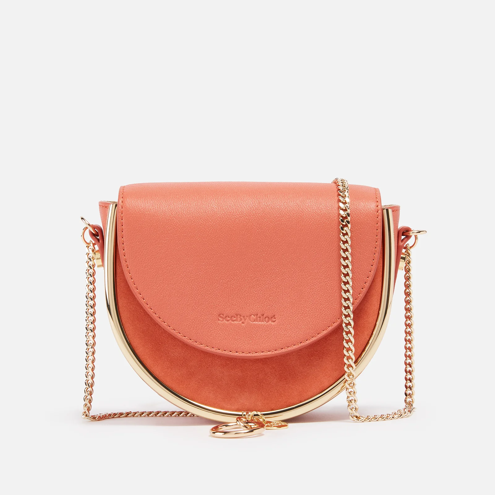See by Chloé Mara Suede and Leather Cross-Body Bag Image 1