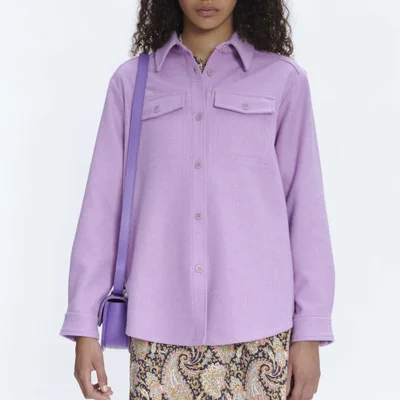 A.P.C. Surchemise Wool-Blend New Tania Shirt - FR 38/UK 10