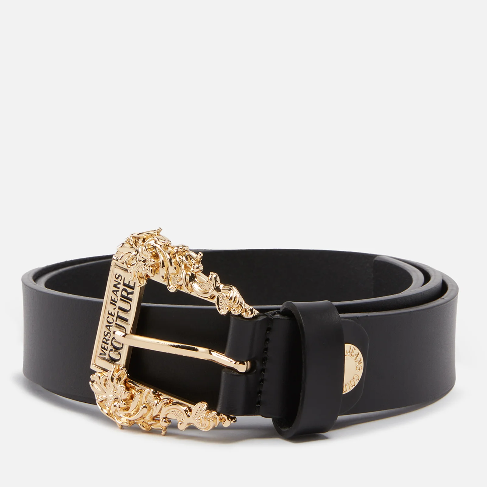 Versace Jeans Couture Buckle Detail Leather Belt Image 1