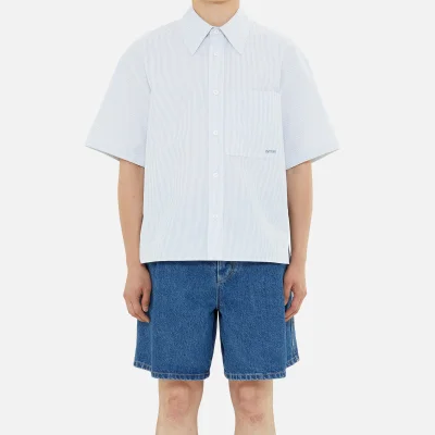 Wooyoungmi Striped Cotton-Poplin Shirt