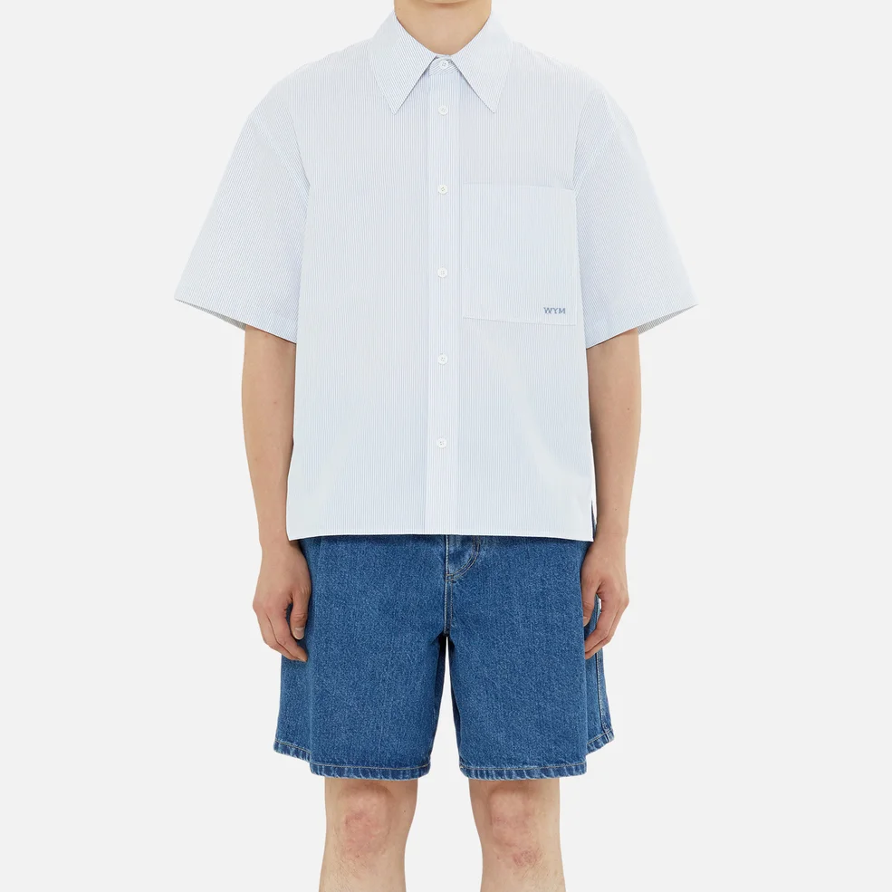 Wooyoungmi Striped Cotton-Poplin Shirt Image 1