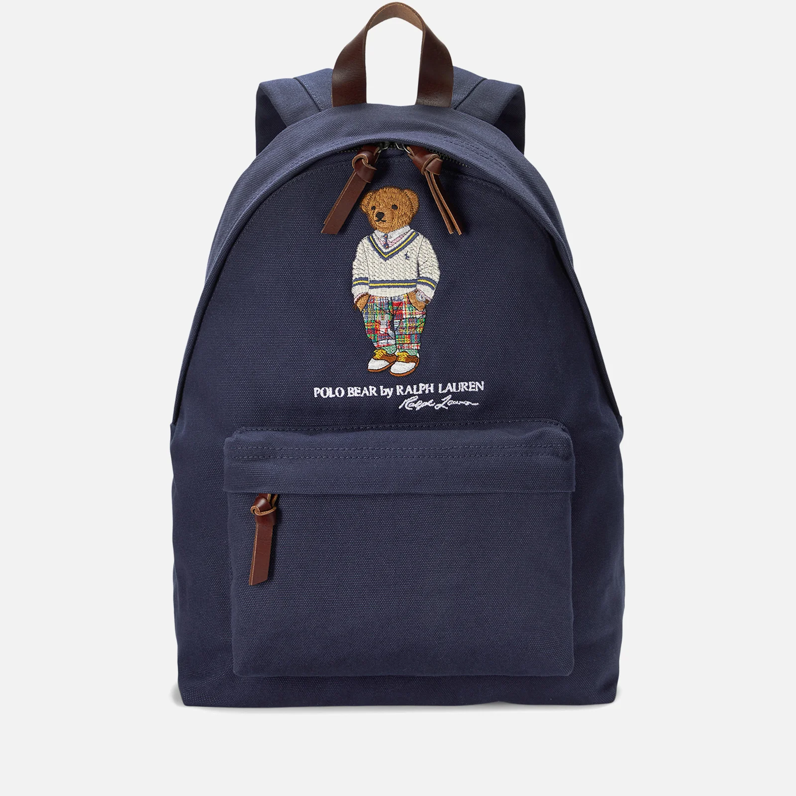 Polo Ralph Lauren Logo-Embroidery Cotton-Canvas Backpack Image 1