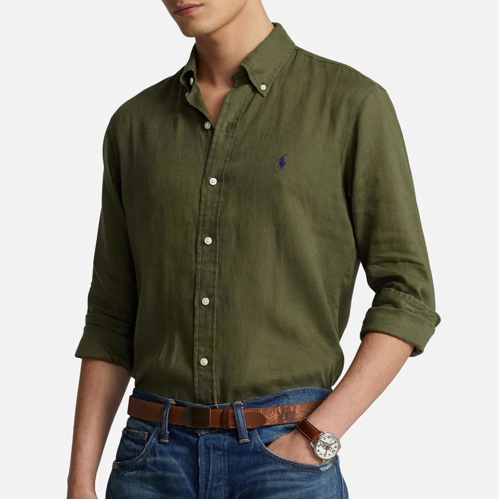 Polo Ralph Lauren Long Sleeved Linen Shirt Image 1