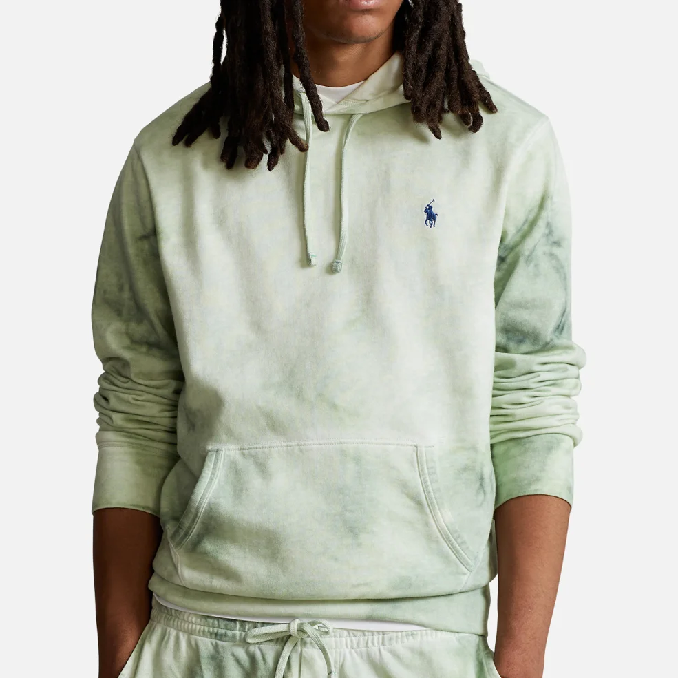 Polo Ralph Lauren Tie-Dyed Cotton and Linen-Blend Jersey Hoodie Image 1