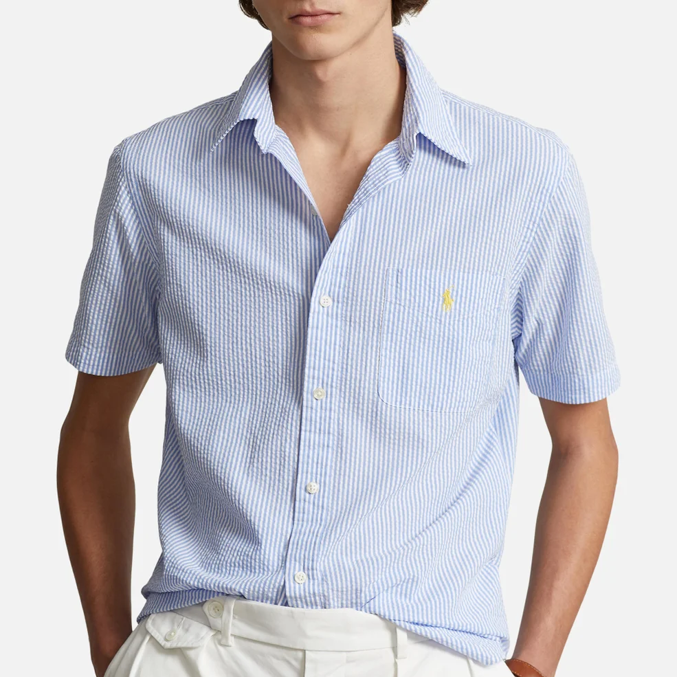 Polo Ralph Lauren Striped Cotton-Seersucker Shirt Image 1