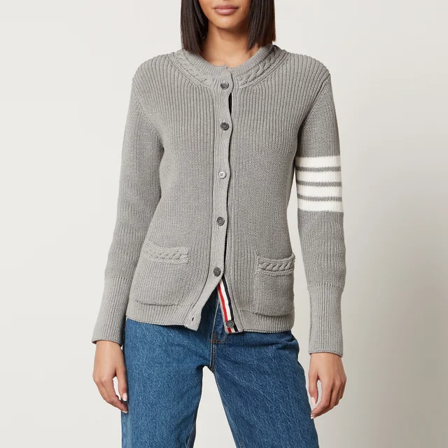 Thom Browne Cable-Knit Cotton Cardigan