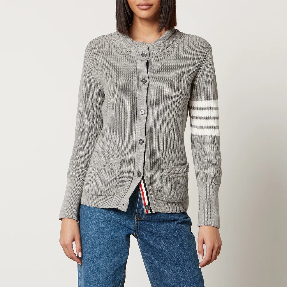 Thom Browne Cable-Knit Cotton Cardigan Image 1