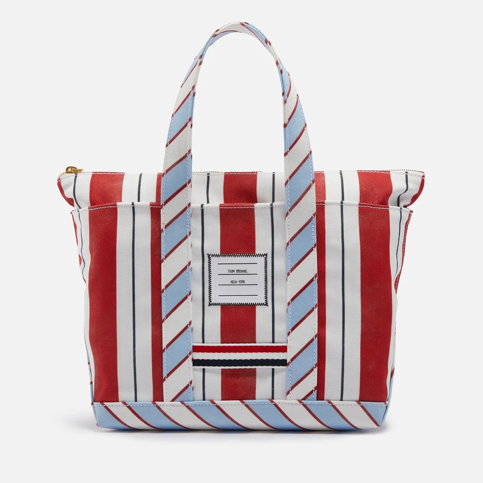 Thom Browne Small Canvas Tote Bag Image 1
