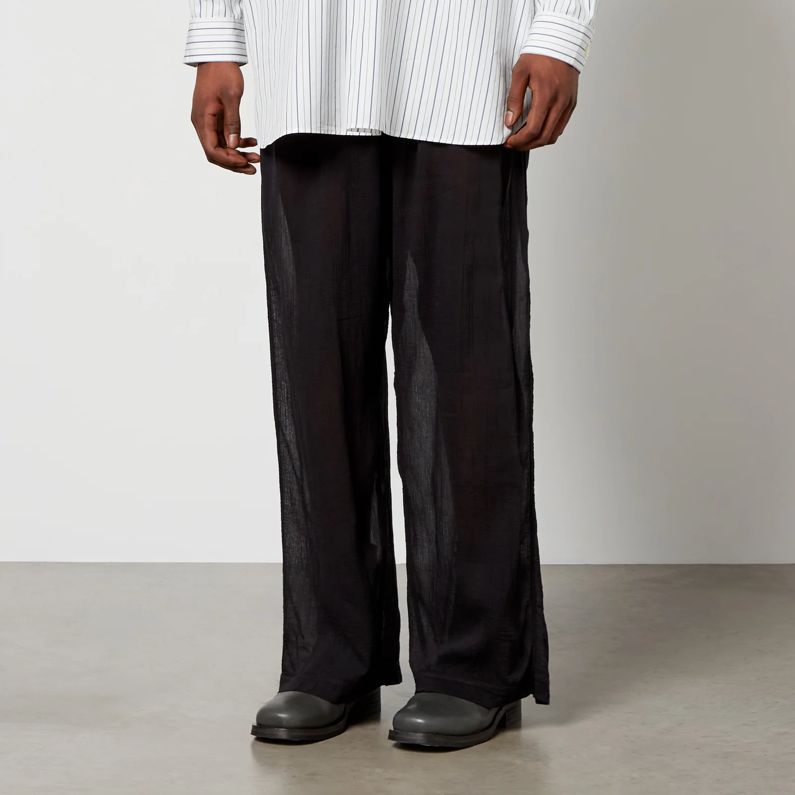 Our Legacy Cotton-Blend Jersey Trousers Image 1