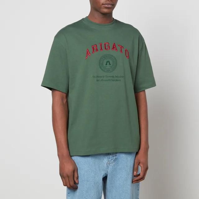 Axel Arigato University Embroidered Organic Cotton T-Shirt