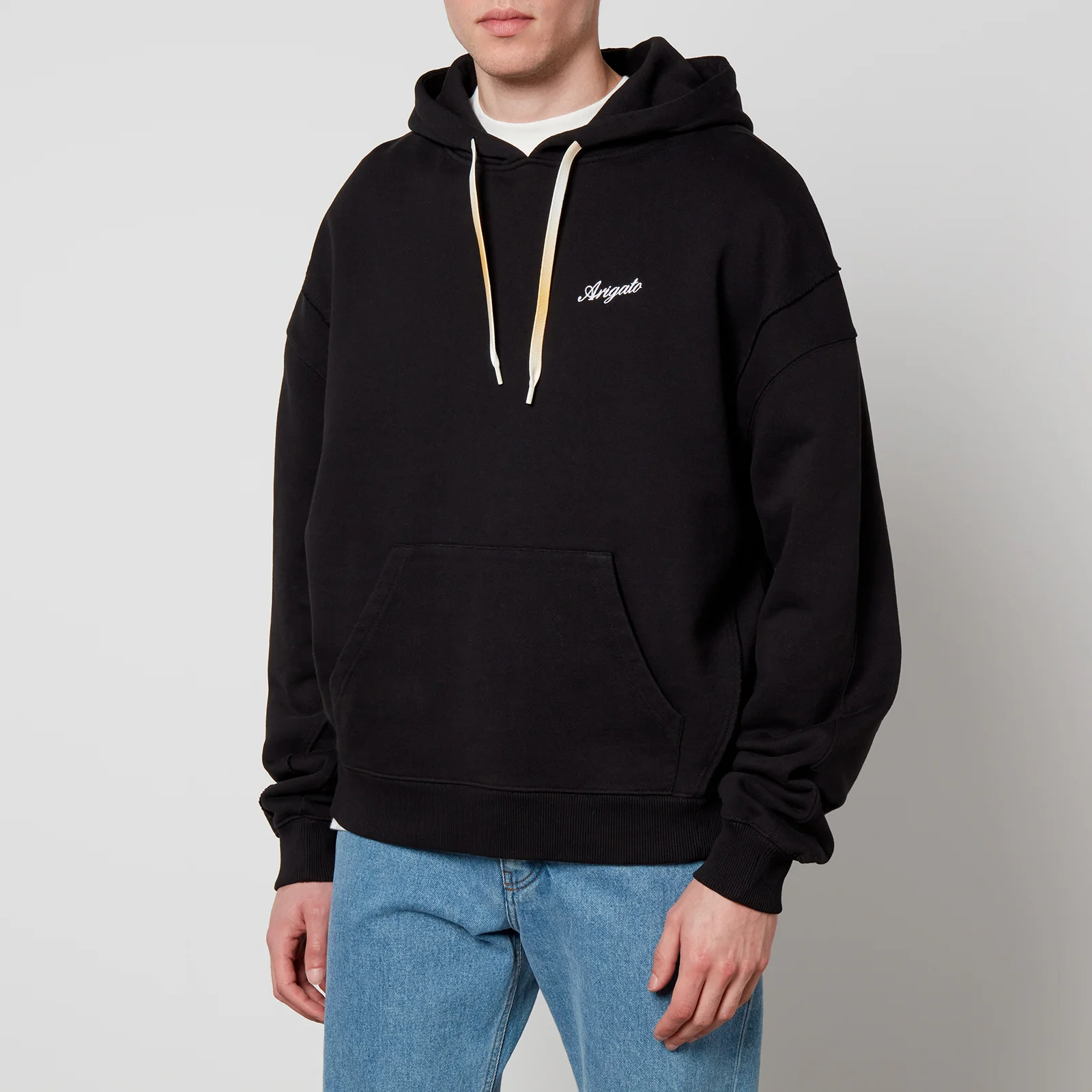 Axel Arigato Ombré Drawstring Cotton Jersey Hoodie Image 1