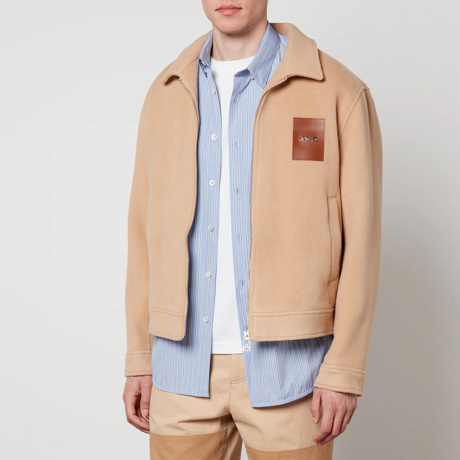 Axel Arigato Signal Logo-Patched Wool-Blend Jacket Image 1