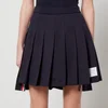 Thom Browne Pleated Cotton-Jersey Mini Skirt - Image 1
