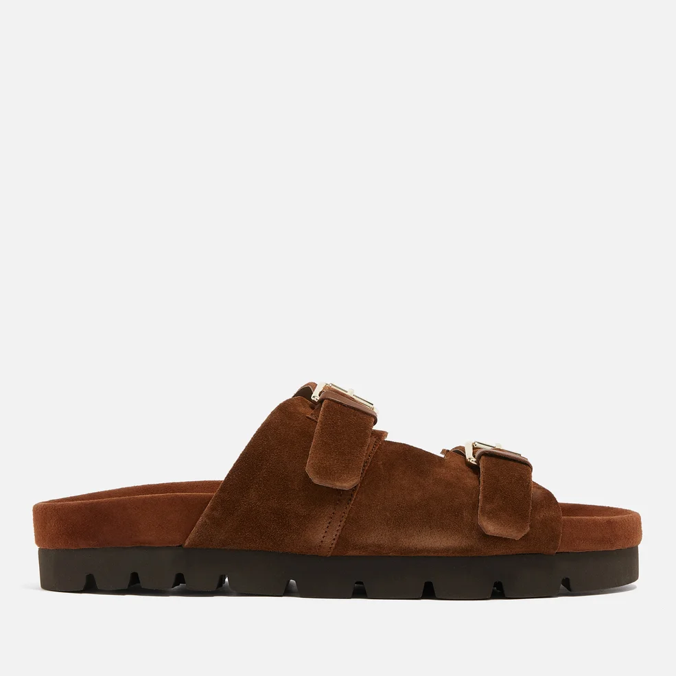 Grenson Florin Double Strap Suede Sandals Image 1