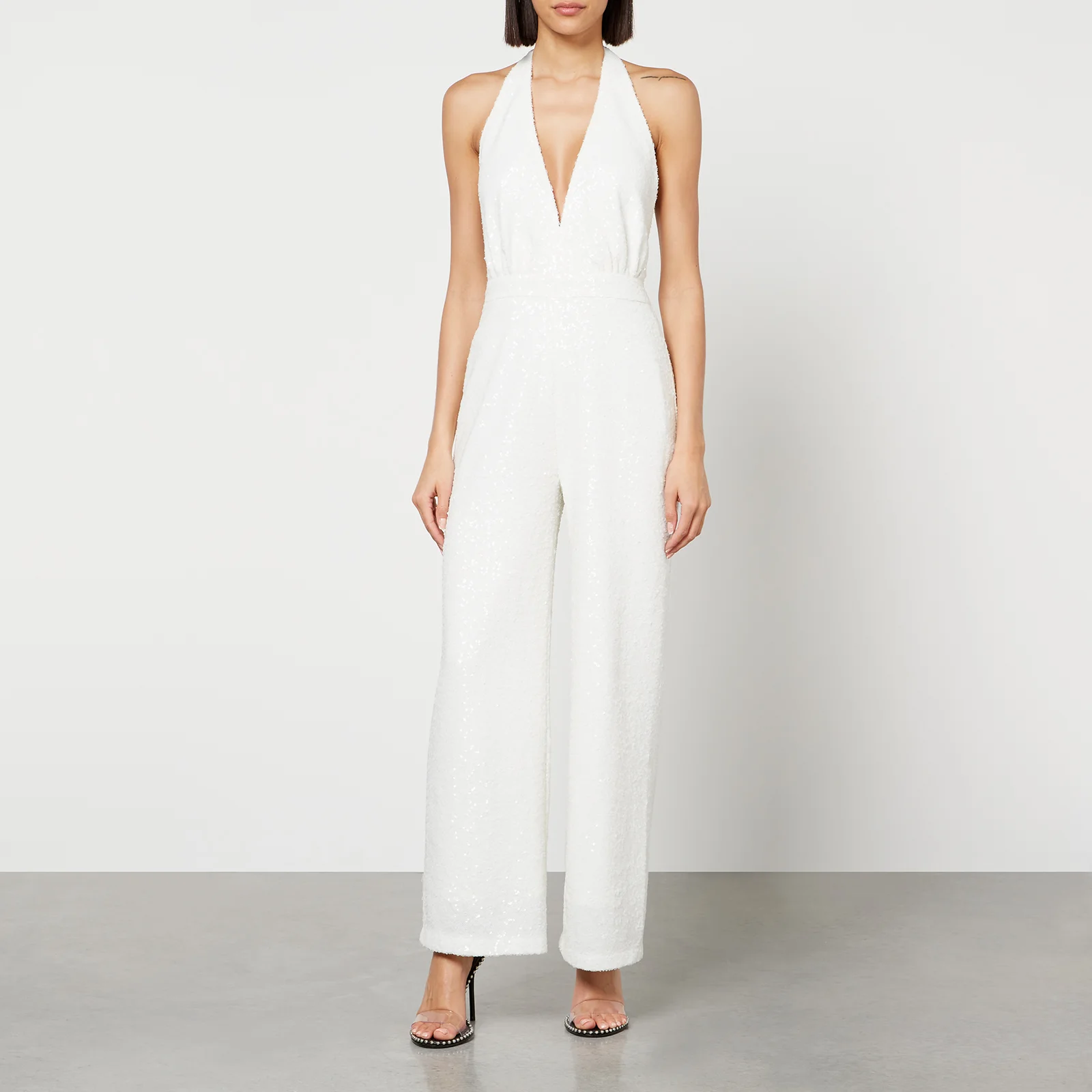 In The Mood For Love Celila Sequined Mesh Jumpsuit Image 1