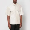 Nanushka Rens Two-Tone Faux Leather Shirt - Image 1