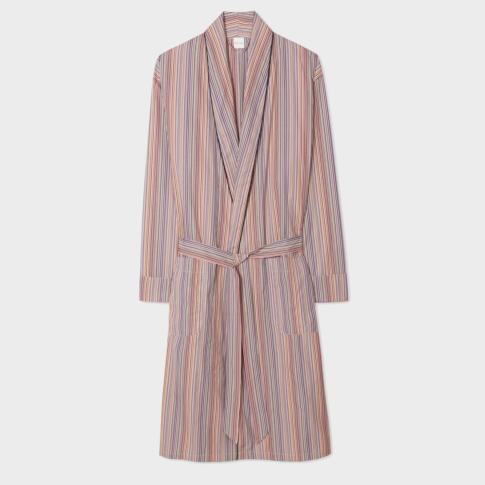 Paul Smith Striped Cotton-Poplin Dressing Gown Image 1
