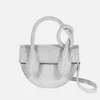 Yuzefi Mini Pretzel Glitter-Coated Leather Cross-Body Bag - Image 1
